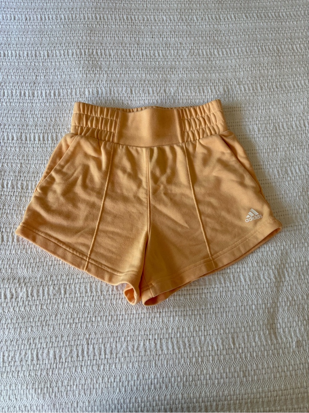 Adidas High-Waist Athletic Sweat Shorts